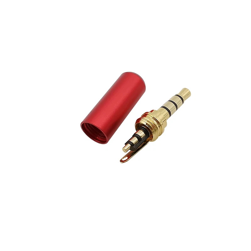 5Pcs/lot 3.5mm 4 Pole Male Plug Stereo Audio Headphone Soldering Type Connector 3.5mm TRRS Audio Plugs Repair DIY Adapter view 4
