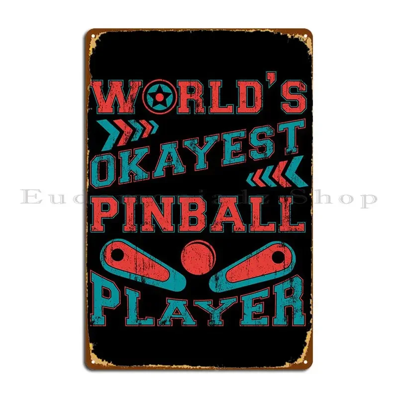 Pinball Arcade Game Metal Sign Club Bar Wall Decor Living Room Designs Vintage Tin Sign Poster