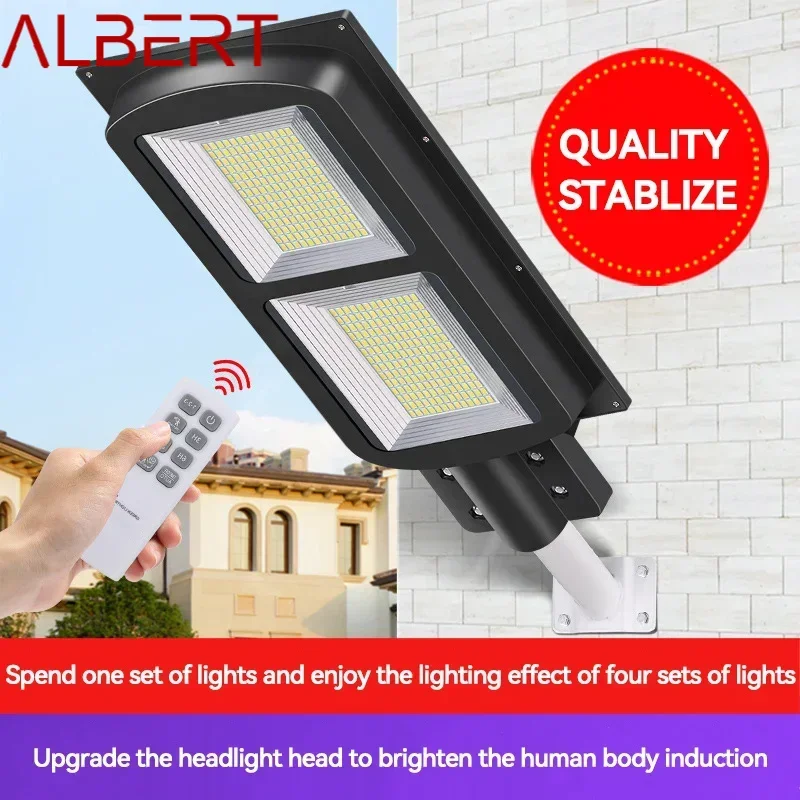 ALBERT Solar Street Lights Outdoor LED Waterproof IP65 Human Body Induction Wall Lamp For Home Modern Patio Garden