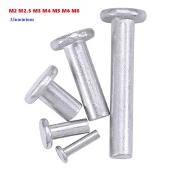Flat Head Aluminium Rivets M2 M2.5 M3 M4 M5 M6 M8 Round Solid Rivet Self Plugging Knock-on Nail Bolt