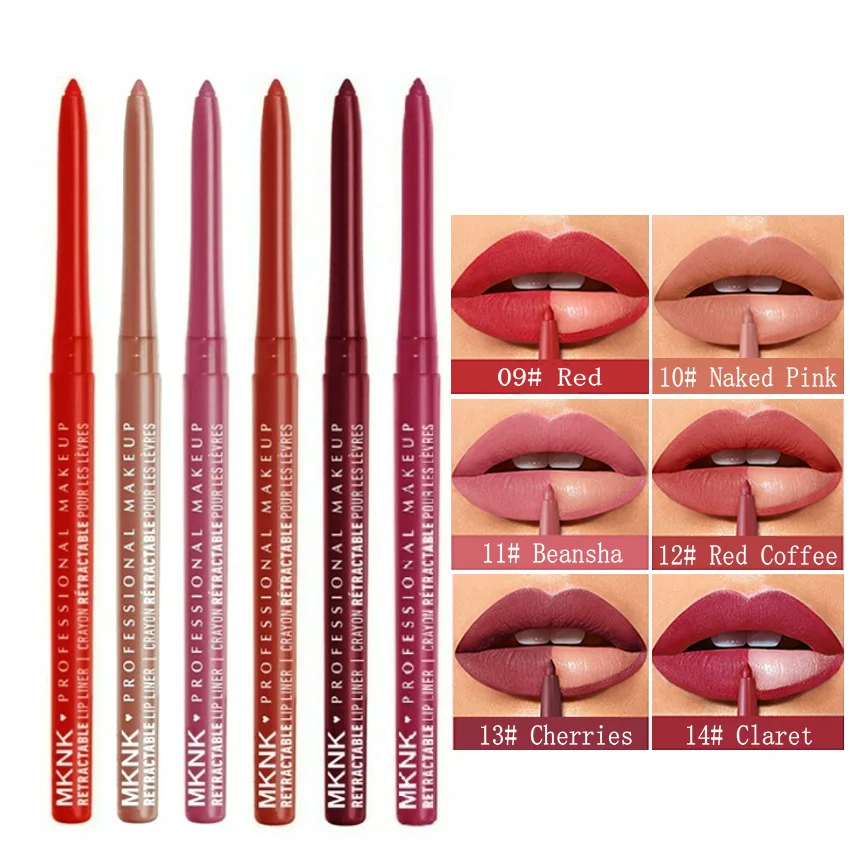 LipLiner Lipstick Pen Waterdicht Langdurig Haaklijn Lippotlood Mat Beginner Automatische Bonenpasta Kleur Haakpen Automatisch