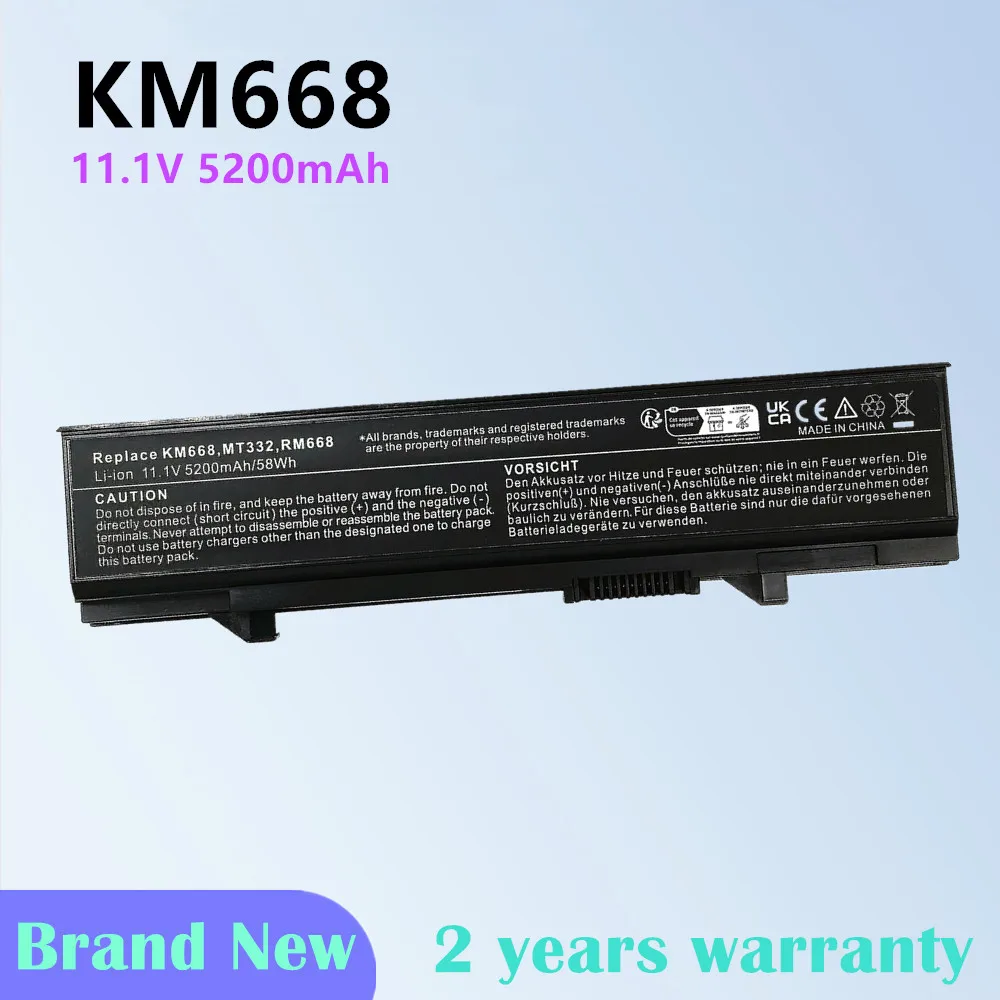 Batería de 6 celdas para portátil Dell Latitude E5400, E5500, E5410, E5510, KM668, KM742, KM752, KM760, nueva