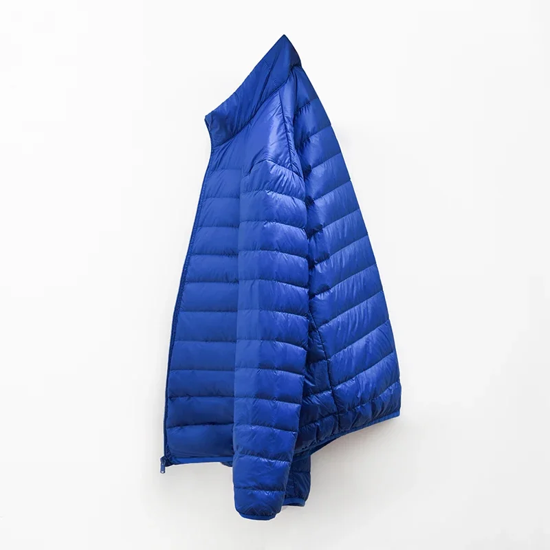 2023 Men Winter Coat Fashion Hooded White Duck Down Jackets Plus Size Ultralight Down Coat Portable Slim Down Parkas