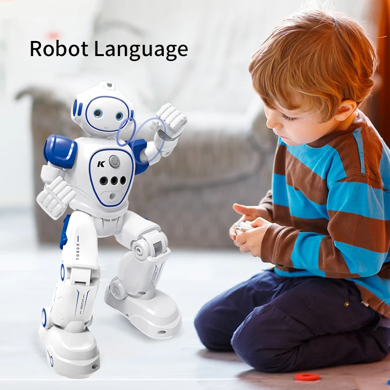 Robot Rc Emo Samrt Intelligent 2.4G Infrared Sensor Wireless Dance Music Robo Remote Control Programming Robot Toys for Girls