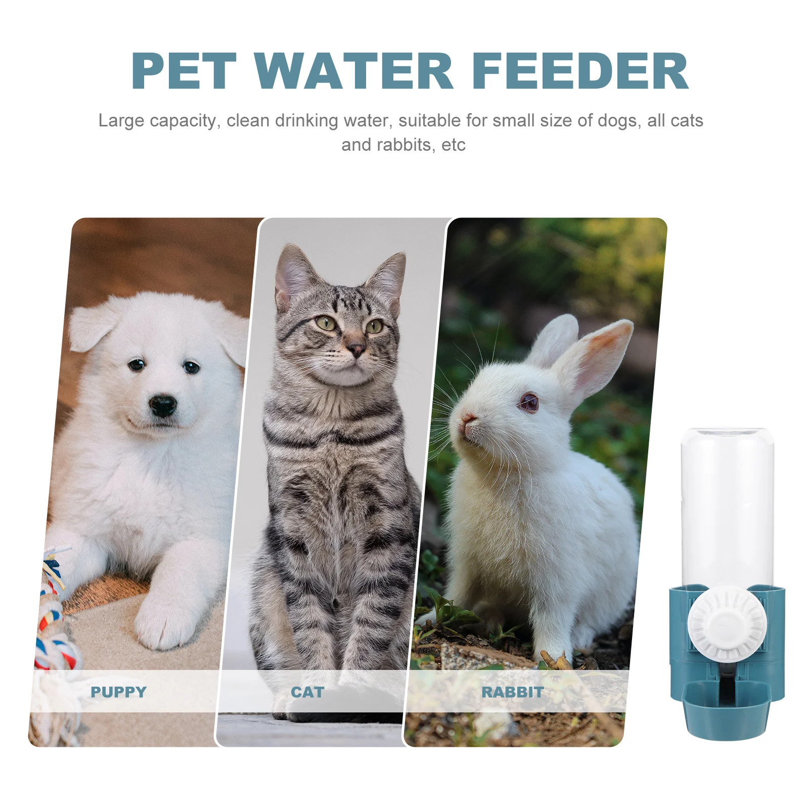 

Automatic Hanging Cage Bottle Large Capacity Small Pet Feeder For Cats Dogs Rabbits Automatic Cat Water Dispenser Dog Cage