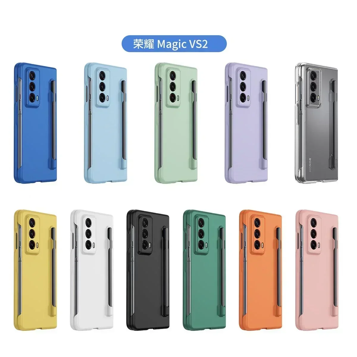 Matte Armor Handyhülle für Honor Magic V3 V2 VS2 PC, Hartschalenschutz, stoßfester Filmschutz mit S-Stifthalter-Abdeckung – Detail 1