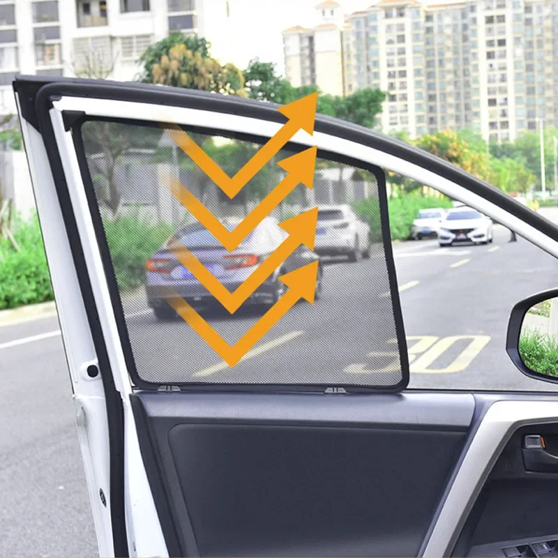 For vw Touareg 2019 - 2022 Magnetic Car Sun Shade Car Side Window Mesh Curtain UV Mosquito Protection Sun Visor Cover