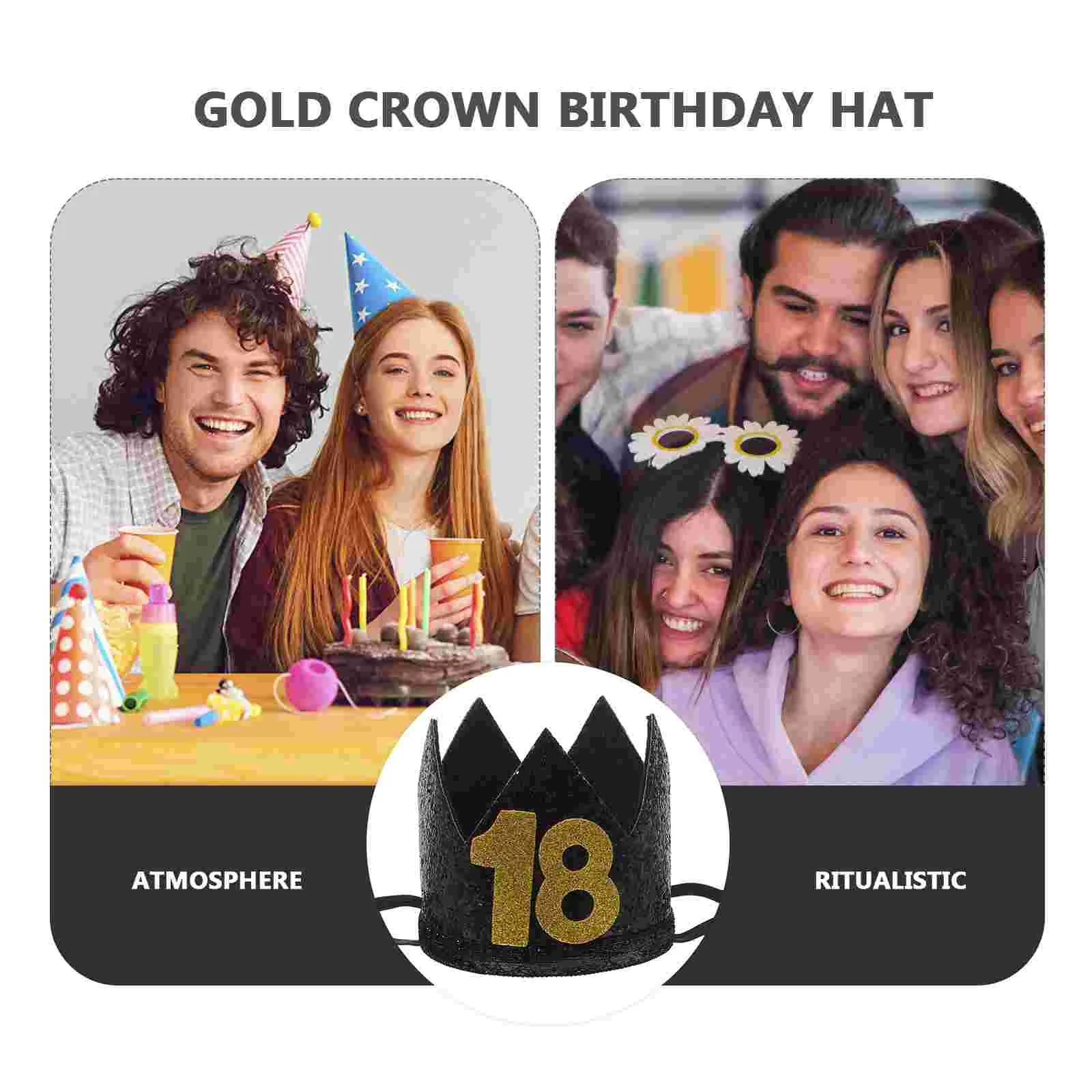 Crown Birthday Hat Kings Crowns for Girls Party Headbands Makeup Cake Funny Cap Decor Accessories