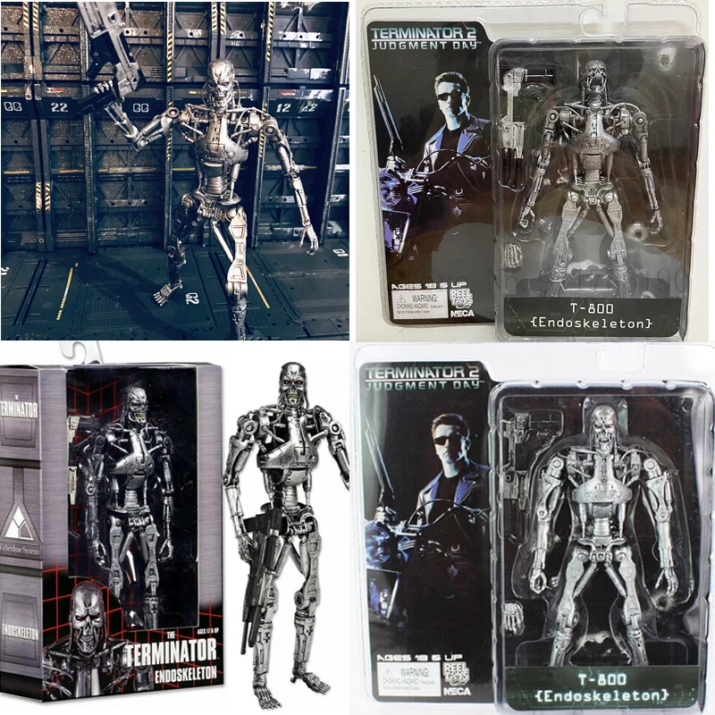 NECA Endoskeleton Action Figure The Terminator T-800 Arnold Schwarzenegger T-1000 Figurine Collection Model Toys Birthday Gift