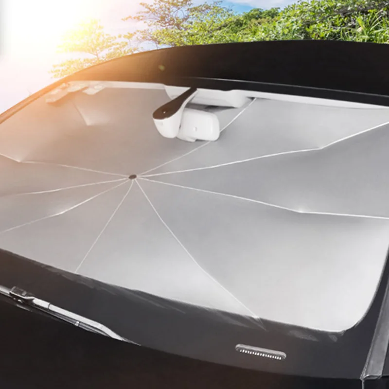 

car sunshade car sunshade retractable sunscreen heat insulation front windshield parasol