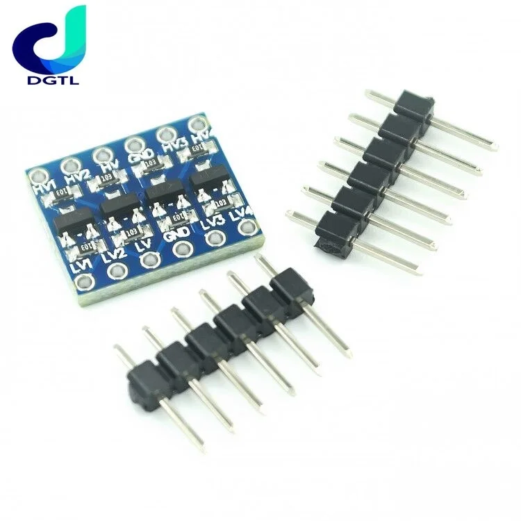 Módulo Conversor de Nível para Arduino, IIC UART, SPI, 2 4 canais, China Post, 5V-3V