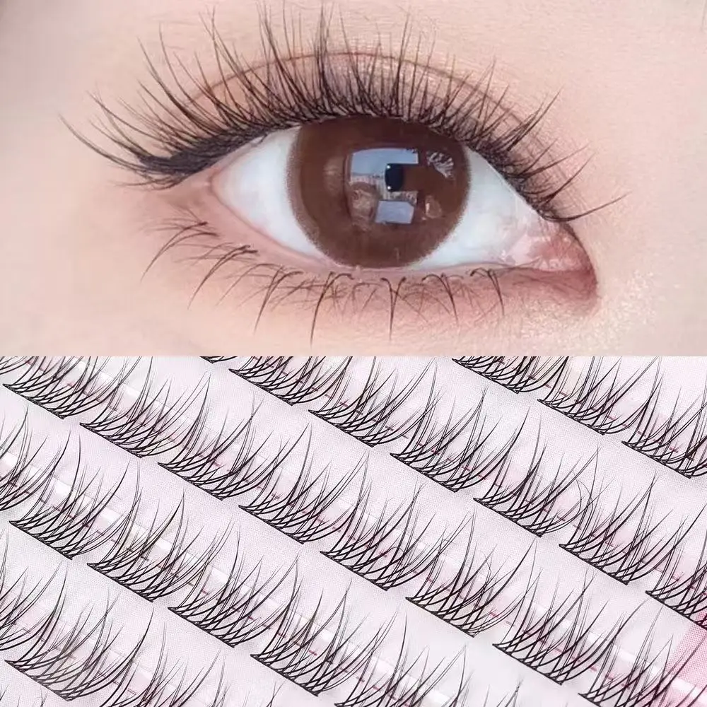 MIAOJIE Fish Eyeslash Extension Personal Eye Lash Professional Makeup Individual Cluster Grafting Fake EyeLash Japanese False Ey