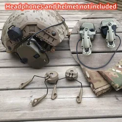 Tactical Headset Stand ARC OPS-CORE Helmet Rail Adapter for Howard Leight Impact Sport Airsoft Hunting Shooting Earmuffs