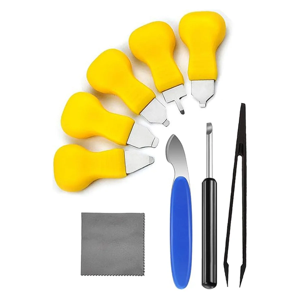 A79G Watch Back Removal Tool, 9 in 1 Watch Battery Replacement Tool Kit, Opener Remover Tools and Anti-Static Tweezers B