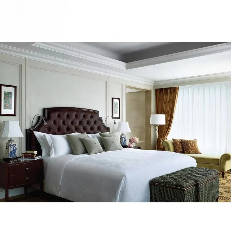 

HT-311 Customized hotel furniture supplier modern luxury wooden bedroom set