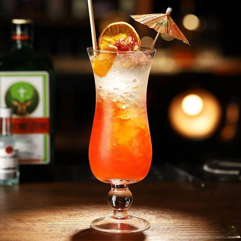 Vaso Creativo para Cócteles con Aroma a Coco, Vaso de Vidrio de Base Alta para Bebidas Mixtas y Jugos, Esencial para Bares