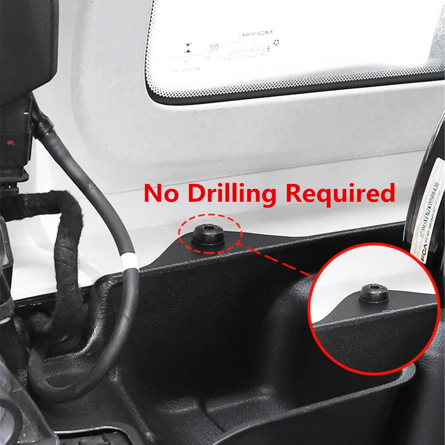 Rear Trunk Storage Box Holder Organizer Tray for Jeep Wrangler JL Gladiator JT 2018 2019 2020 2021 2022 2023 InteriorAccessories