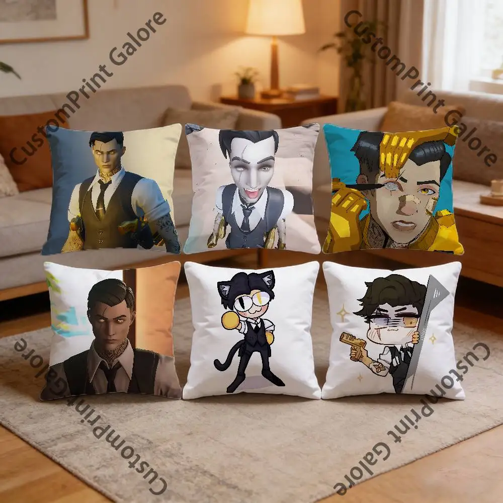 

M-Midas Golden HD Print Square Pillow Cover Polyester Lightweight Customizable for Home Office Sofa Decor