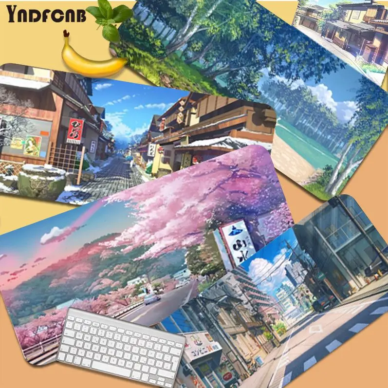 

Japanese Anime Landscape Funny Office Mice Gamer Soft Mouse Pad Size For Keyboards Mat Boyfriend Gift