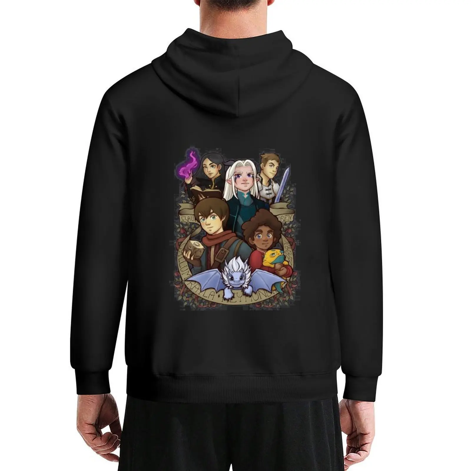 

the dragon prince, avatar, dragon prince, dragon, rayla, tdp, hemmm Hoodie mens clothing anime clothes men's clothes tracksuits
