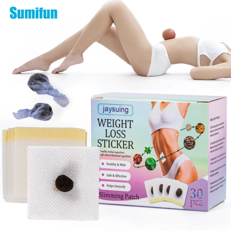 

30Pcs/box Fat Burning Patch Navel Stickers Chinese Medicine Slimming Products Body Leg Belly Waist Detox Lose Weight Slim Patch