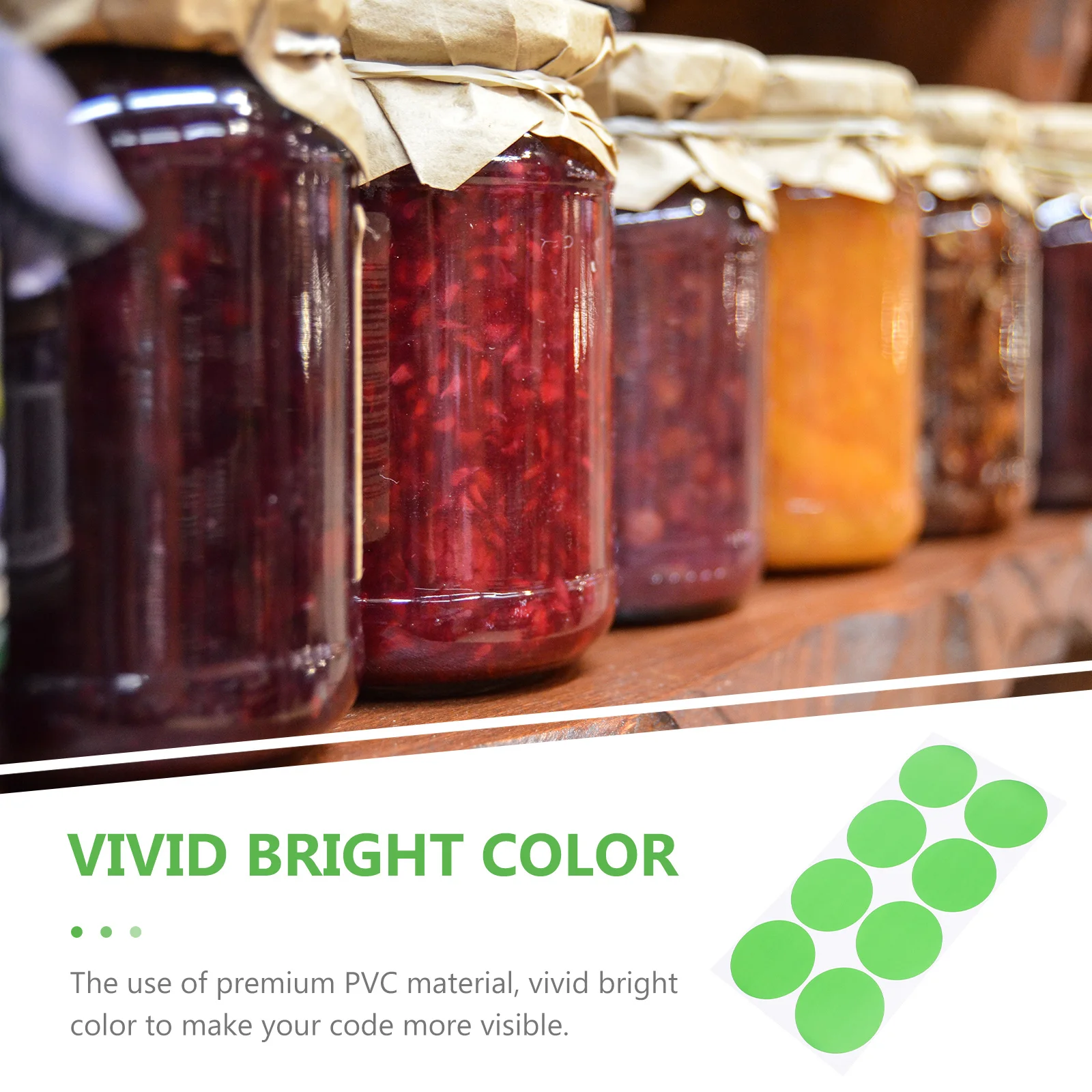 

20 Sheets Adhesive Colored Circle Stickers Self Adhesive Round Dot Labels Writable for Storage Food Containers Home Office