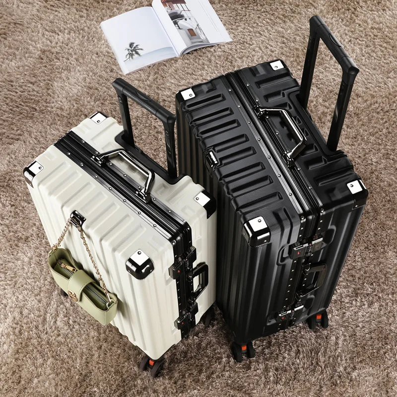 

20-inch Carry-on Cabin Luggage Large Size 28-Inch Suitcase on Wheels ABS+PC Combination lock Rod Rolling Suitcase