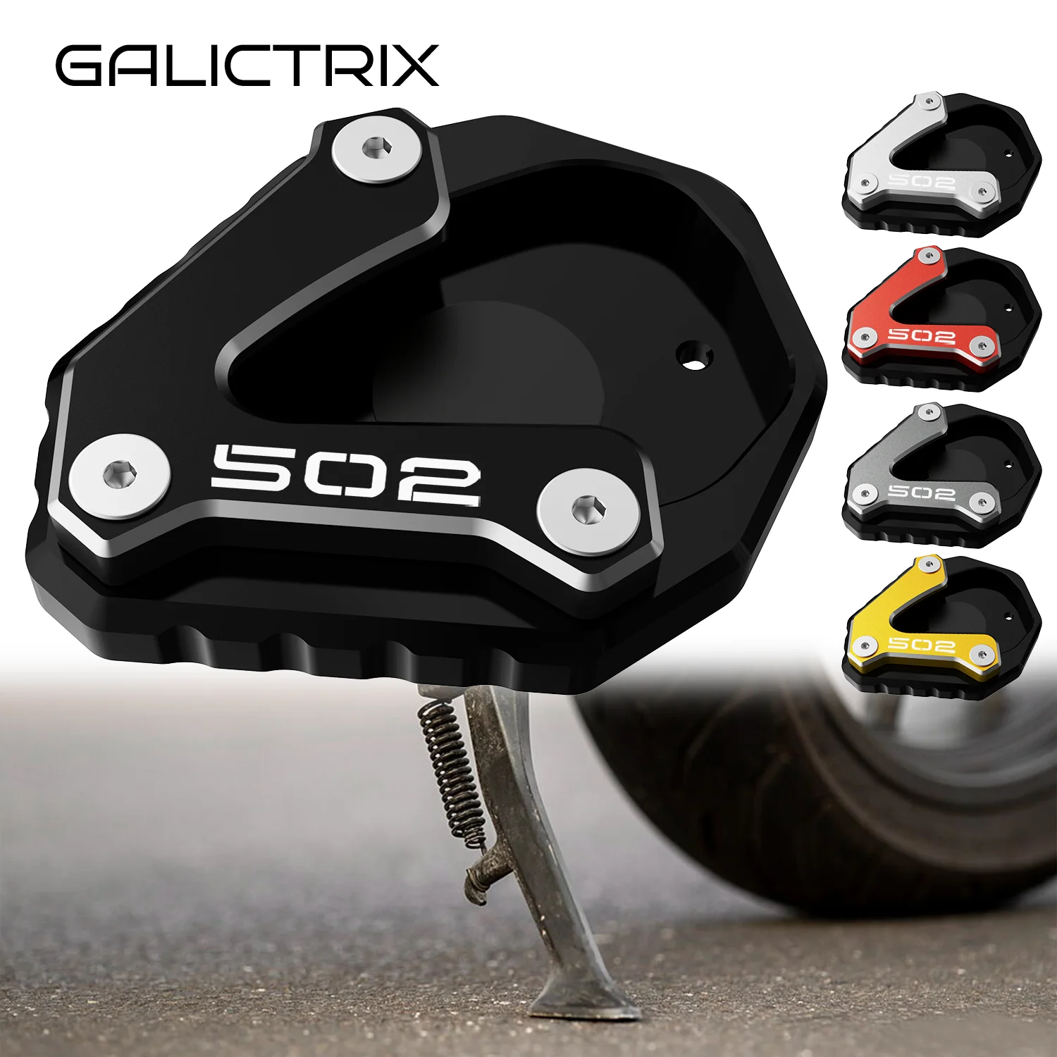 Para Benelli TRK502 TRK 502 2020 2021 2022 2023 2024 2025 Accesorios para motocicletas Computadora Control numérico Fabricación Pata de cabra Caballete lateral Ampliar almohadilla de soporte