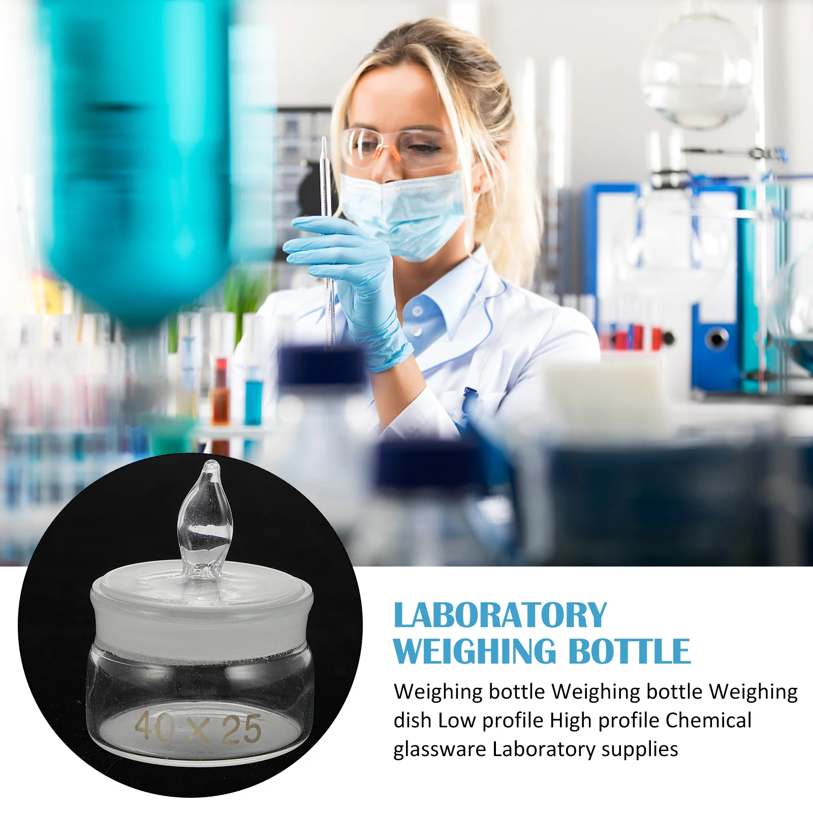 

2 Pcs College Chemistry Supplies Lab Holder for Equipment with Lid Laboratory Flask Experiment Jars Bottle Storage Bottles