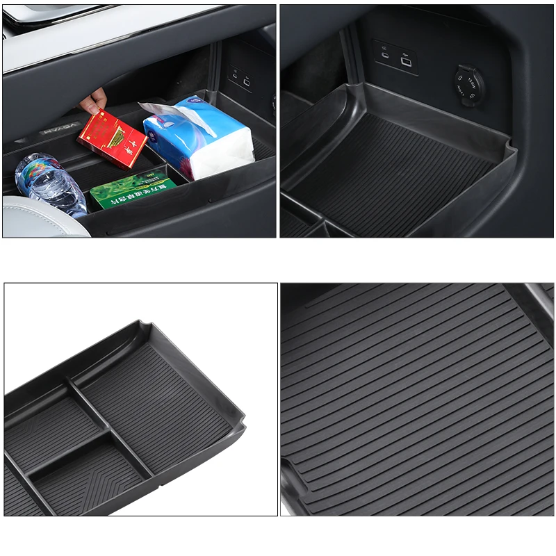 ملحقات الديكور الداخلي للسيارة، طاولة ناقل الحركة، صندوق تخزين سفلي، طبقة تخزين لـ Voyah Courage 2024 2025 #6
