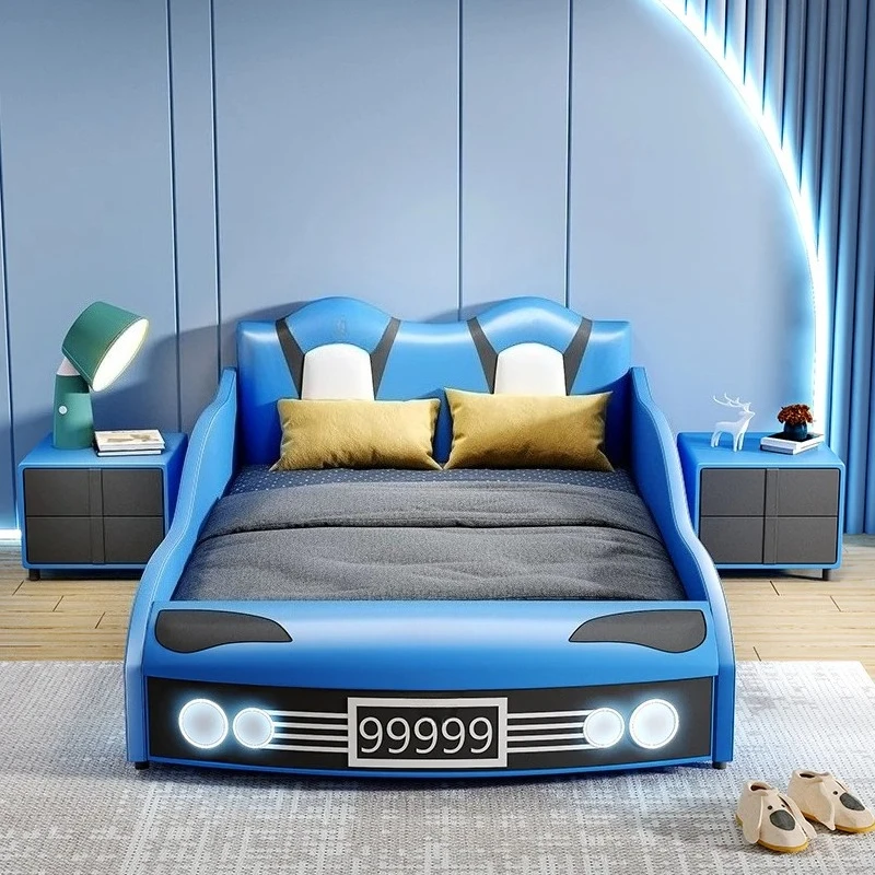 

Decoration Full King Size Frames car children bed Queen Twin Luxury Wooden Modern kids bed Wooden base bedroom furniture