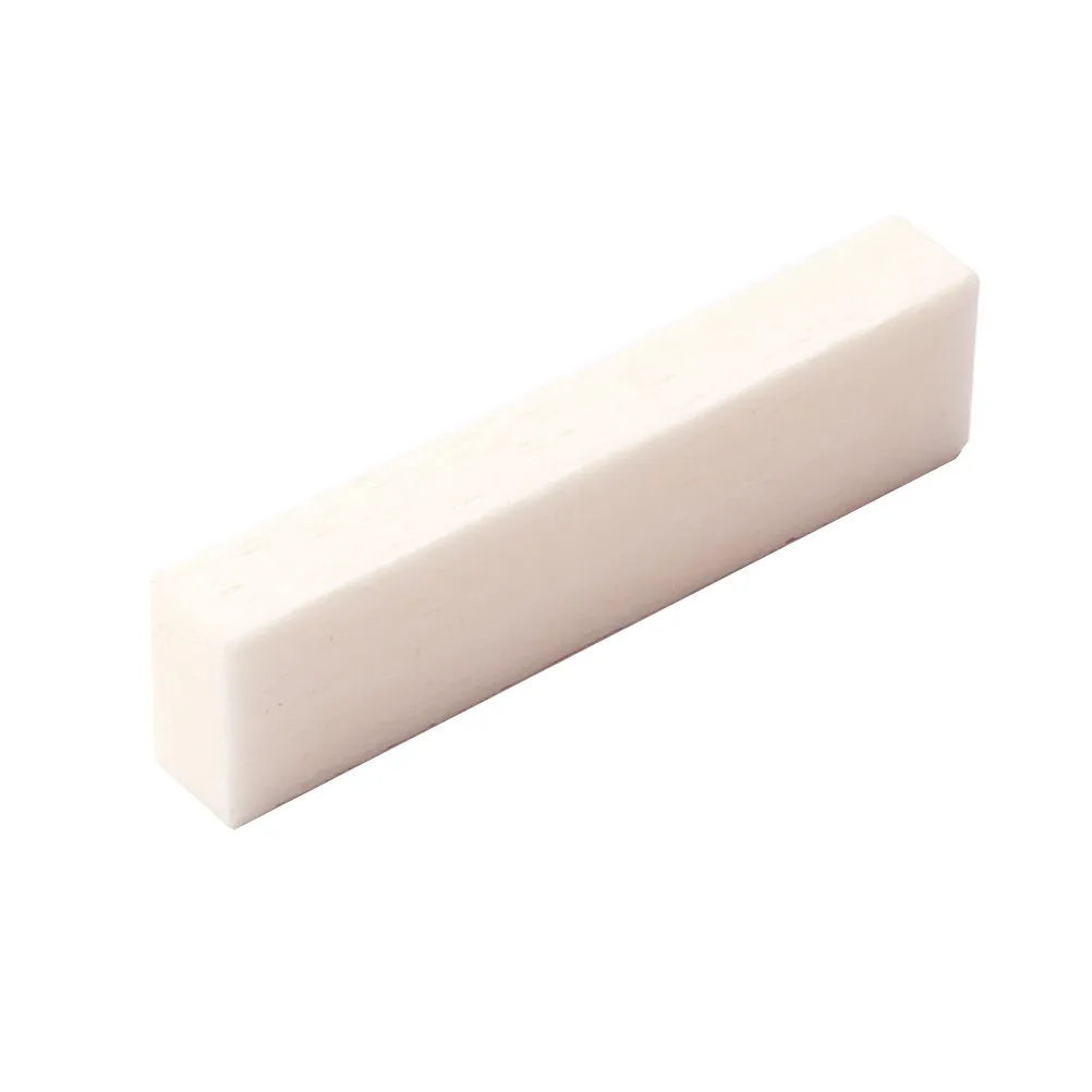 5Pcs Real Buffalo Bone Saddle Nut Acoustic Guitar Ukulele Banjo String Instrument DIY Replacement Parts 39x9x5mm view 3