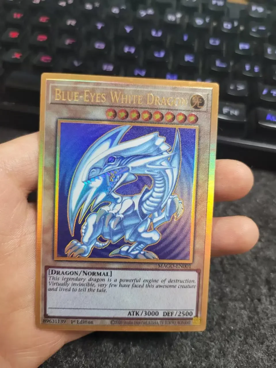 

Yu-Gi-Oh Premium Gold редкая фотография/Детские аниме-карточки с голубыми глазами и белым драконом, коллекционные игрушки, подарок (NotOrigina)