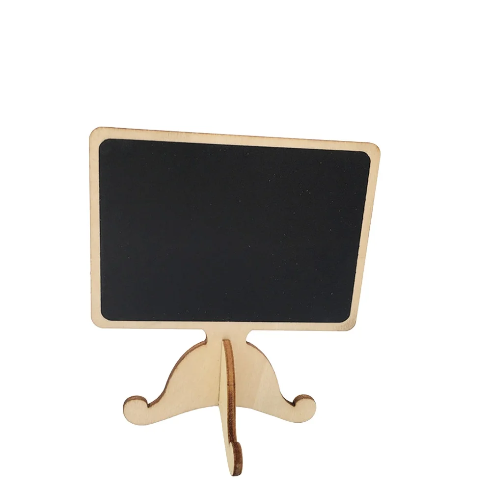 12Pcs Mini Chalkboards with Wooden Frame Erasable Message Signs for Table Place Card Restaurant Menu Store Sale Display Black