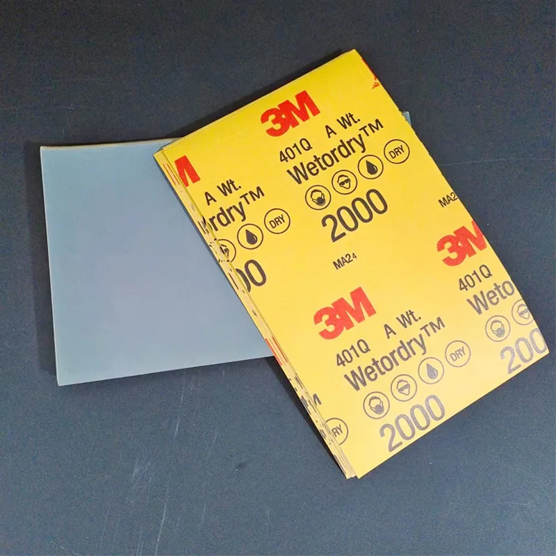 3M401Q Beauty Sandpaper 2000 Mesh Auto Finishing Finish Polishing Sand Dry And Wet Dual Water Abrasive Sandpaper Grinding Sheet