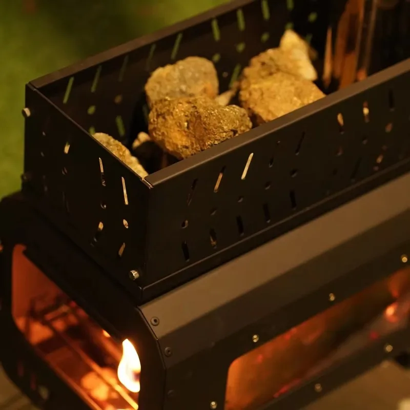 Portable Wood-Burning Sauna for Camping & Hiking: With Long Chimney & Reusable Firewood Design