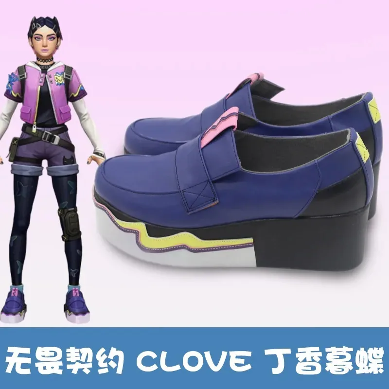 

CyGame VALORANT Clove Обувь для косплея Сапоги Аниме Ролевые игры Хэллоуин Карнавальный наряд для вечеринки Рождество на заказ Мужчины Женщины Взрослые