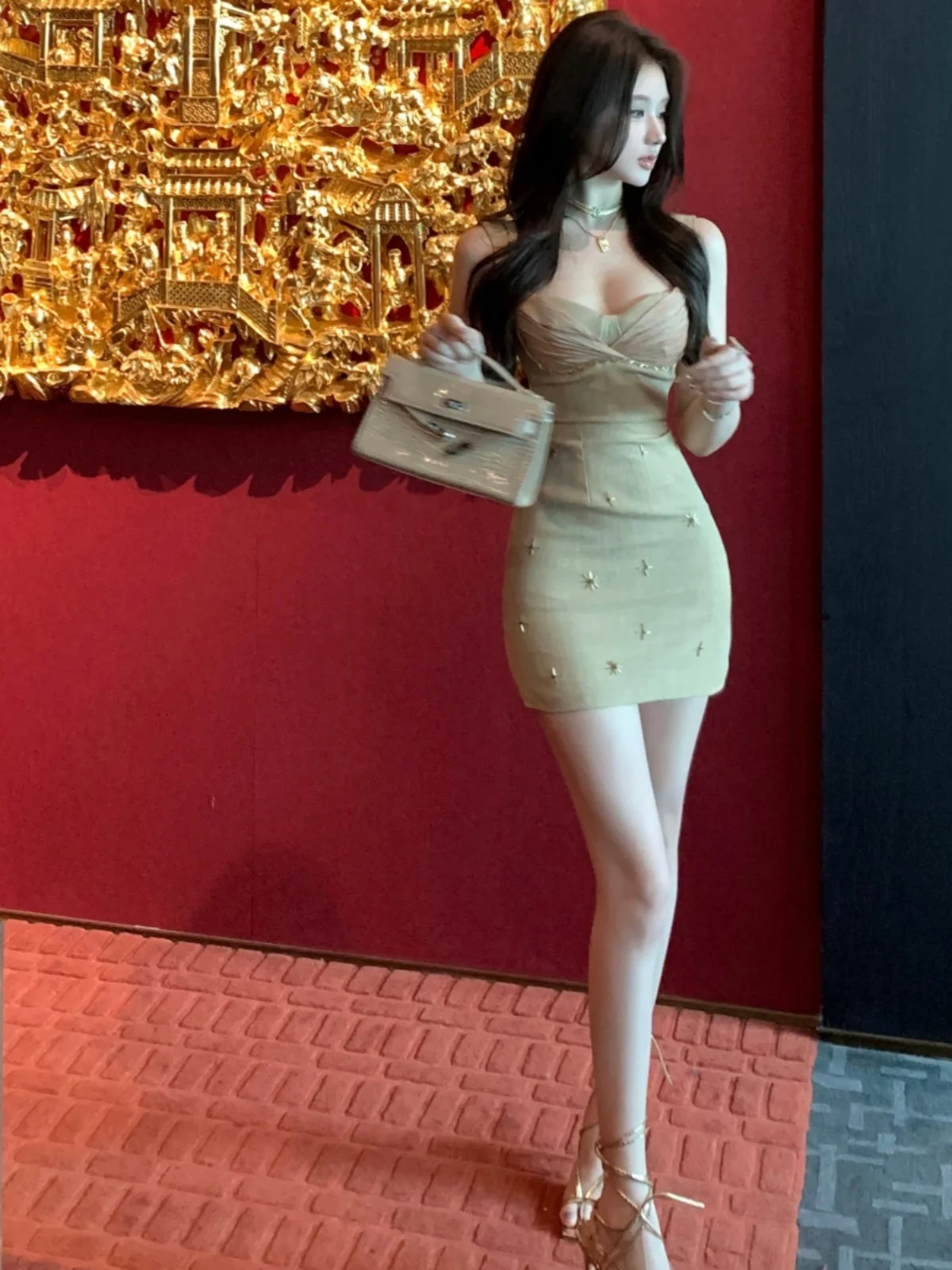 Sexy U-Ne Design Strap ort Gonna attillata in lino Splice Wrap Body Dr Trendy Donna Pendolarismo Sle Estate Ultra ort Dr