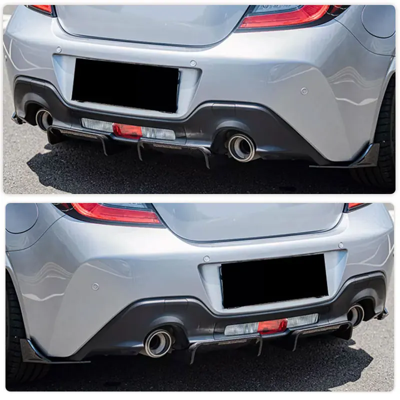 Carbon Fiber Car Rear Bumper Splitters for Subaru BRZ Toyota GR86 2022-2025 Racing Rear Splitters Add On Apron Lip Body Kits