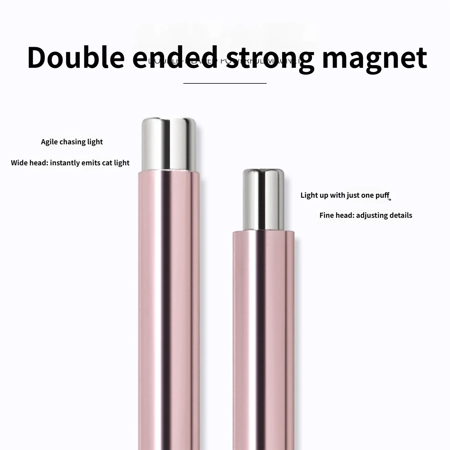 両端磁気キャッツアイネイル磁気スティック鋼球付き超強力ジェルポリッシュマグネットマニキュア磁気ネイルツール