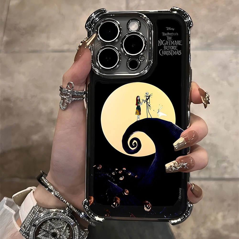 Funny Nightmare Before Christmas Cartoon Plating For Infinix Hot 40i 30 30i 10s 9 Note 40 Spark Go Halloween Disneys Anti-Fall