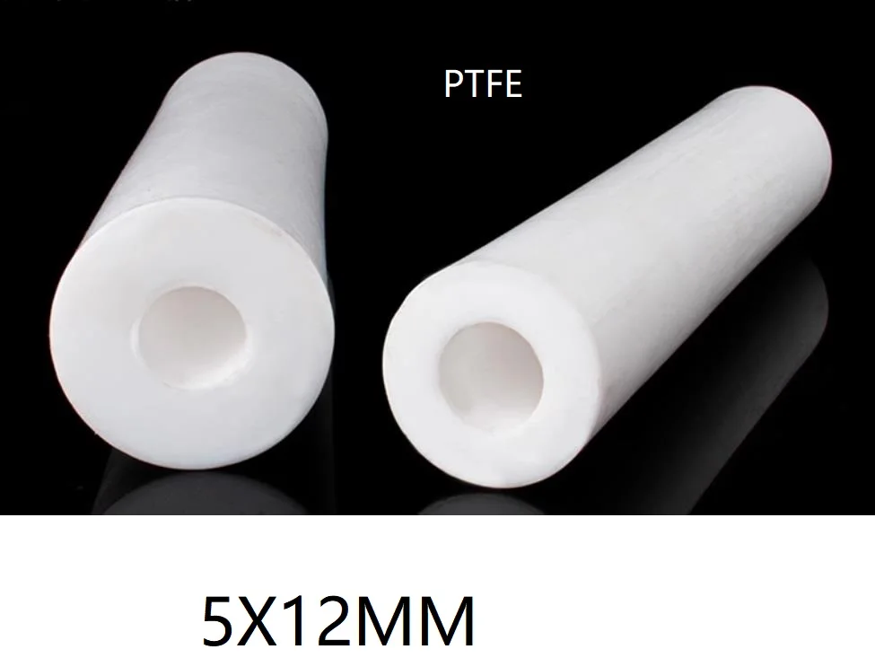 5mm ID PTFE pipe polytef straight tube F4 run pipe TEF LON rigid hard tubing ptfe stiff pipe polytetrafluoroethylene Hollow Rod