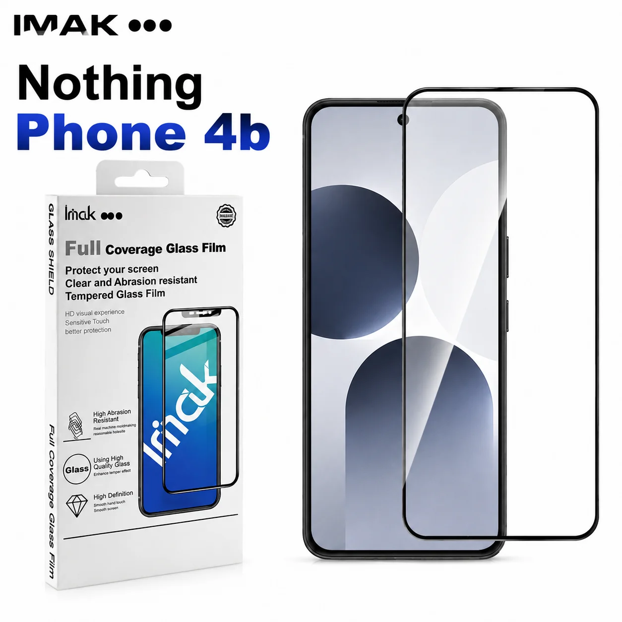 Tempered Glass For Nothing Phone 4b Phone4b 5G Support Fingerprint Protector Film HD Clear FM0003