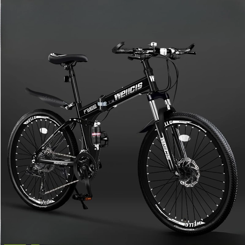 

Складной велосипед 20-дюймовый легкий компактный портативный складной велосипед для пригородных поездок на городских путешествиях 7-скоростной дисковый тормоз с полной подвеской
