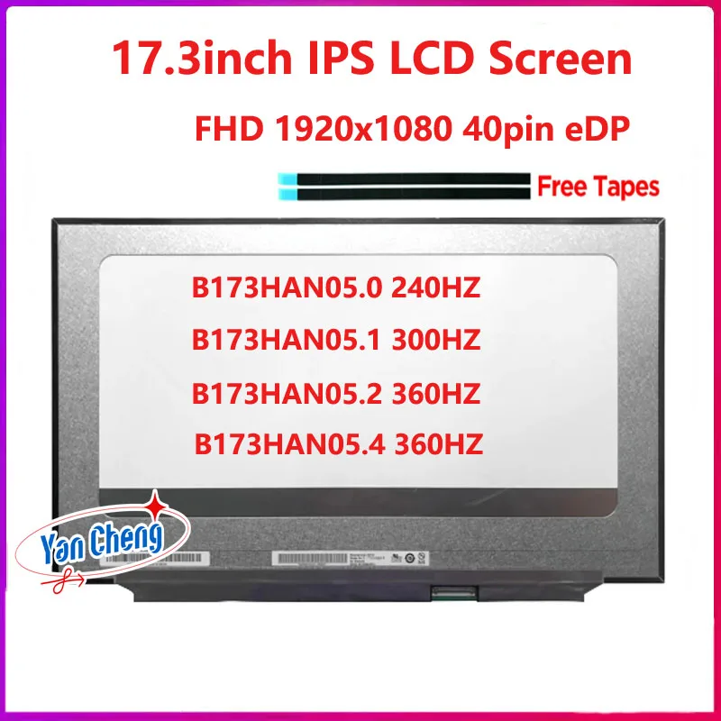 substituicao da tela lcd do portatil painel de exposicao fhd edp 40 pinos 173 polegada b173han050 b173han051 b173han052 b173han0114 01