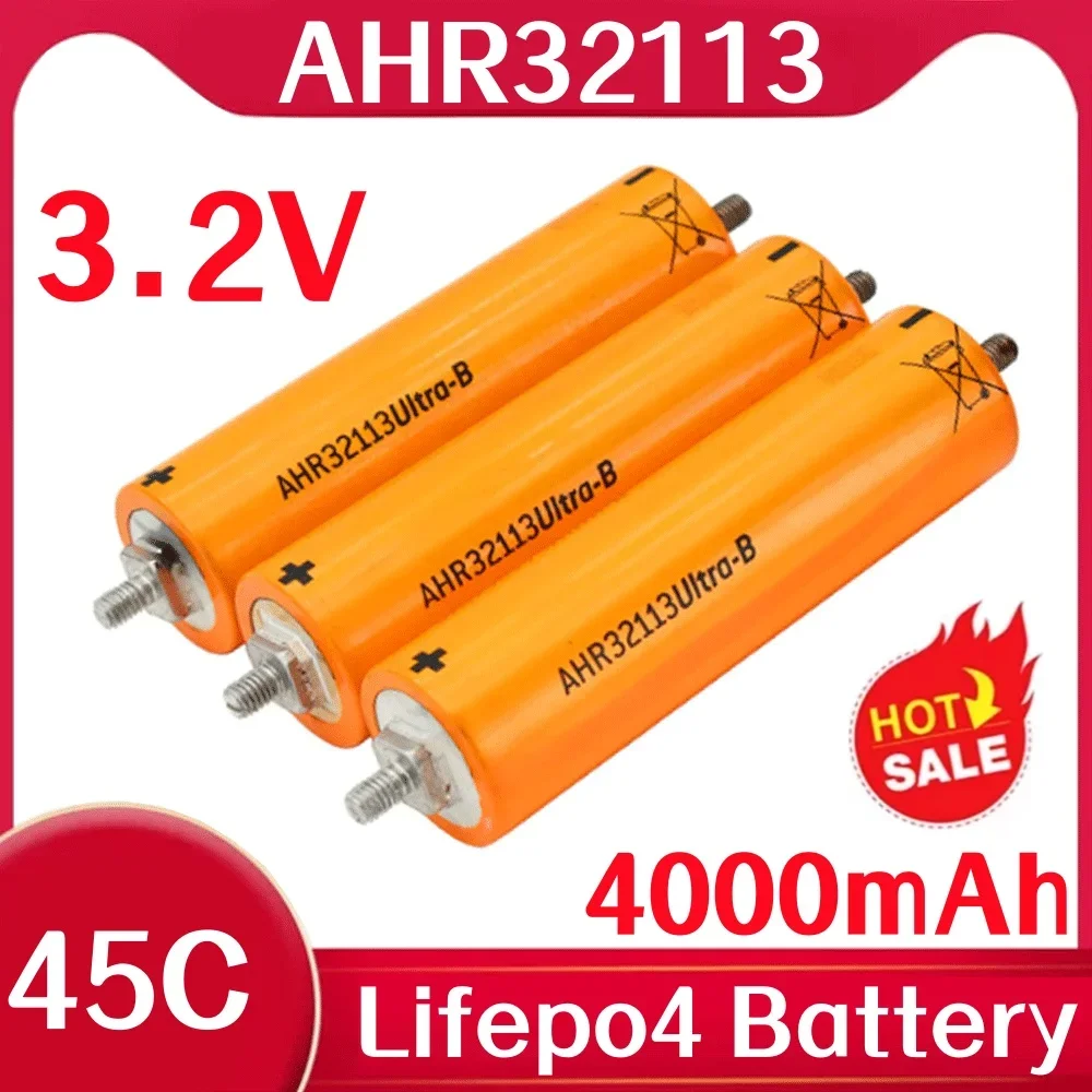 

3.2V 4000mAh 45C For A123 AHR32113 Lifepo4 Rechargeable Strong power lithium iron phosphate high-quality battery