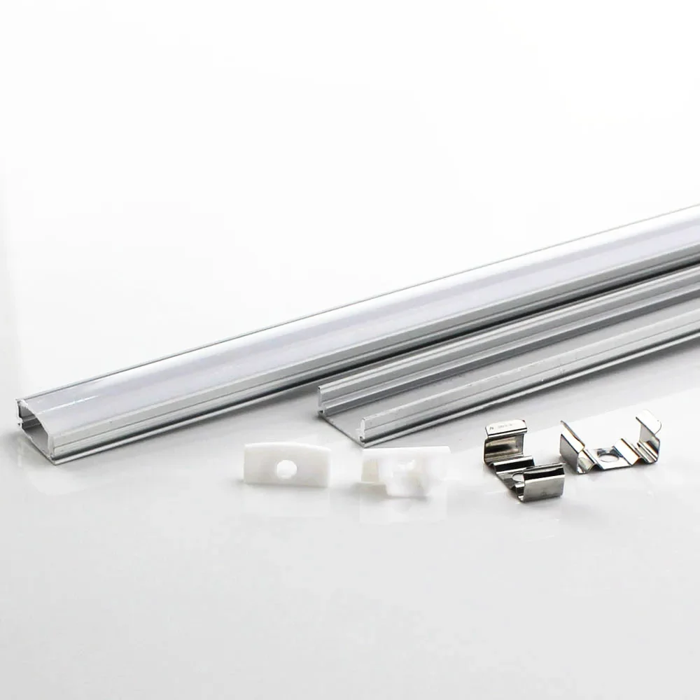 DHL 1 m LED strip aluminum profile for 5050 5630 LED hard bar light led bar aluminum channel housing with cover end cover