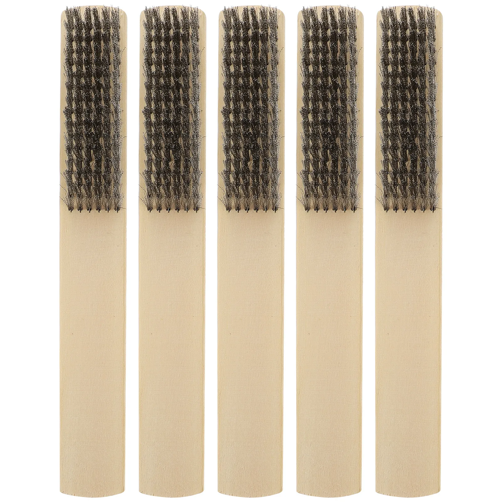 5pcs Stainless Steel Wire Brush Set Rust Removal Cleaning Tool For Metal Welding Machinery Window Door Maintenance Practical