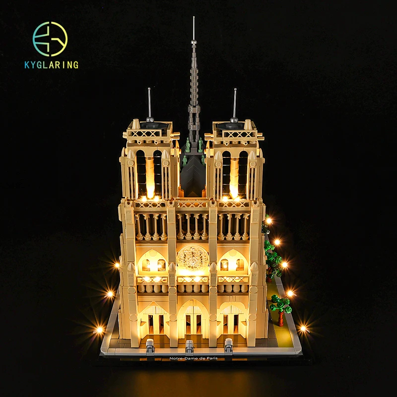 LED Light Kit For 21061 Notre-Dame de Paris DIY Toys Set (Not Included Building Blocks)