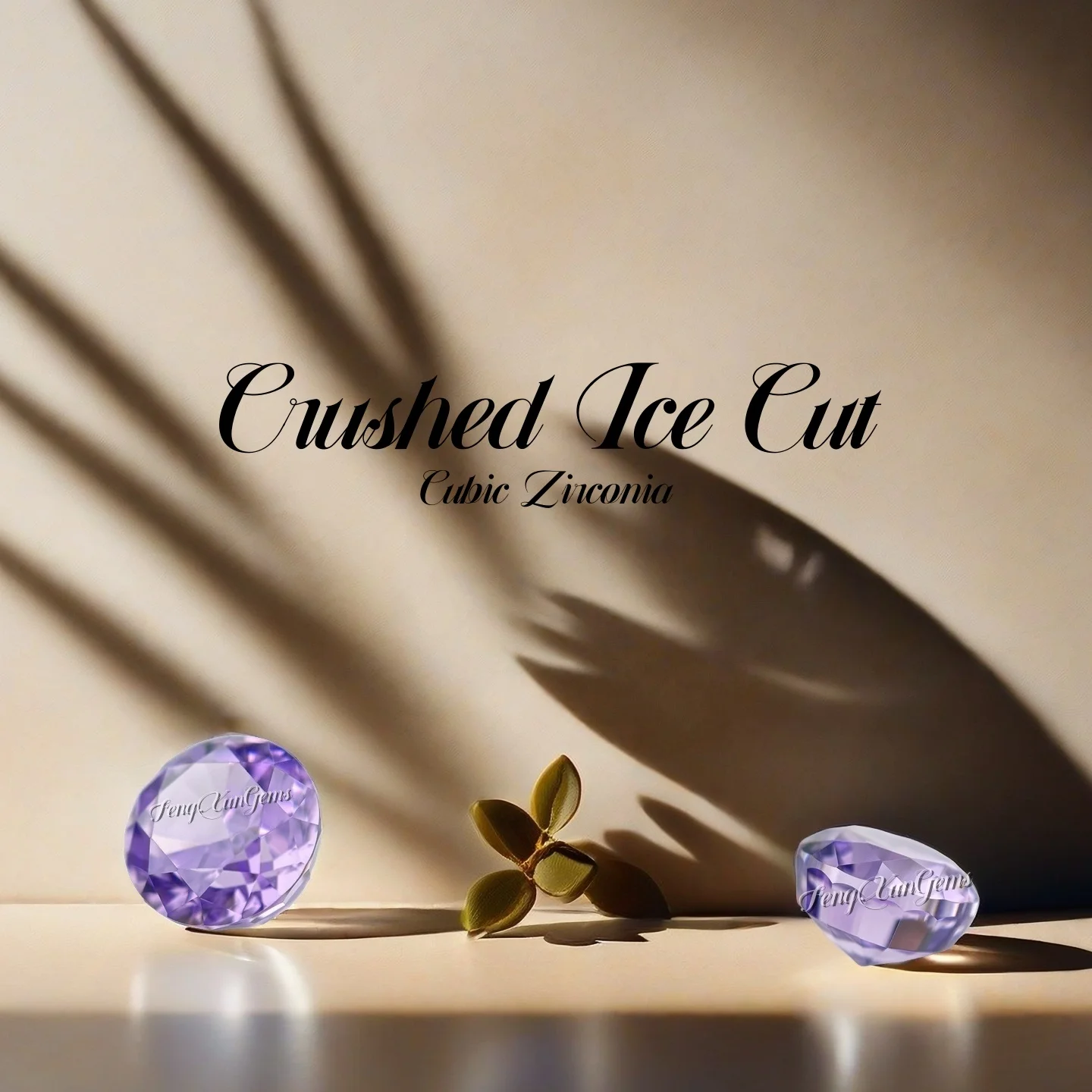 

High Quality Violet Round Cubic Zirconia Crushed Ice Cut Loose Gemstones 5~10mm Various sizes choose For Jewelry Making